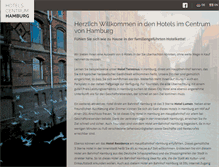 Tablet Screenshot of hotels-centrum-hamburg.de